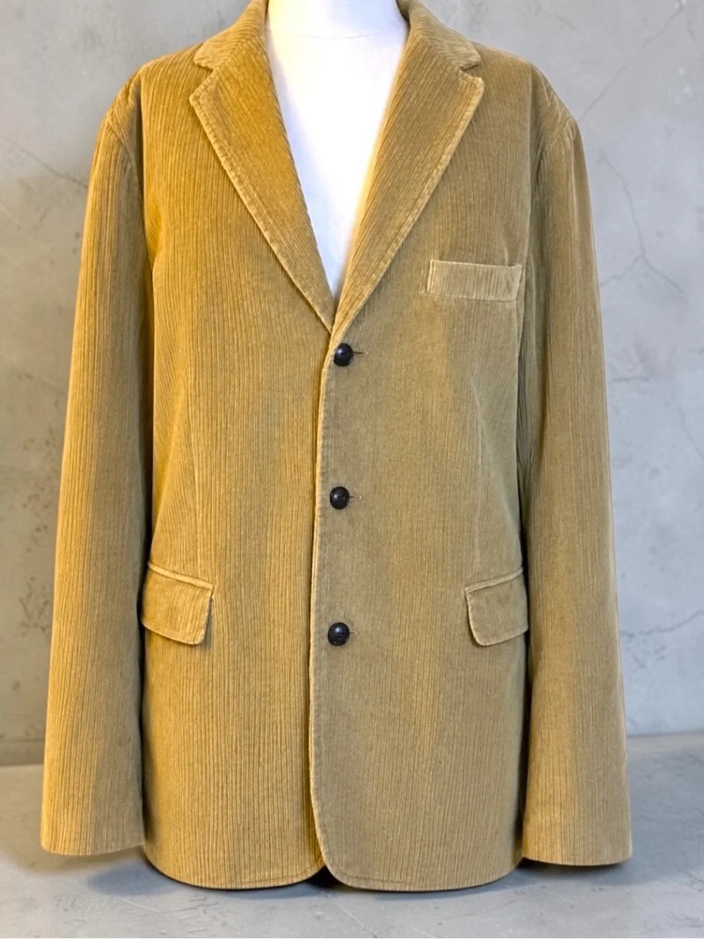 Vintage J.Crew Corduroy Sport Coat Blazer Tan Men’s Large Ivy Preppy